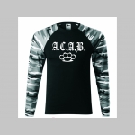 A.C.A.B. Pánske tričko (nie mikina!!) s dlhými rukávmi vo farbe " metro " čiernobiely maskáč gramáž 160 g/m2 materiál 100%bavlna (viac motívov na výber!!)